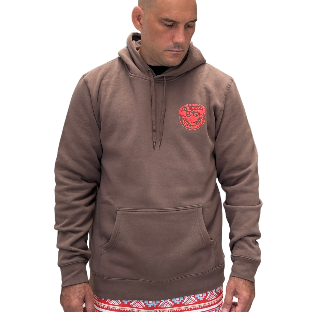 Old Man Strength Hoodie - The Crack Walnut