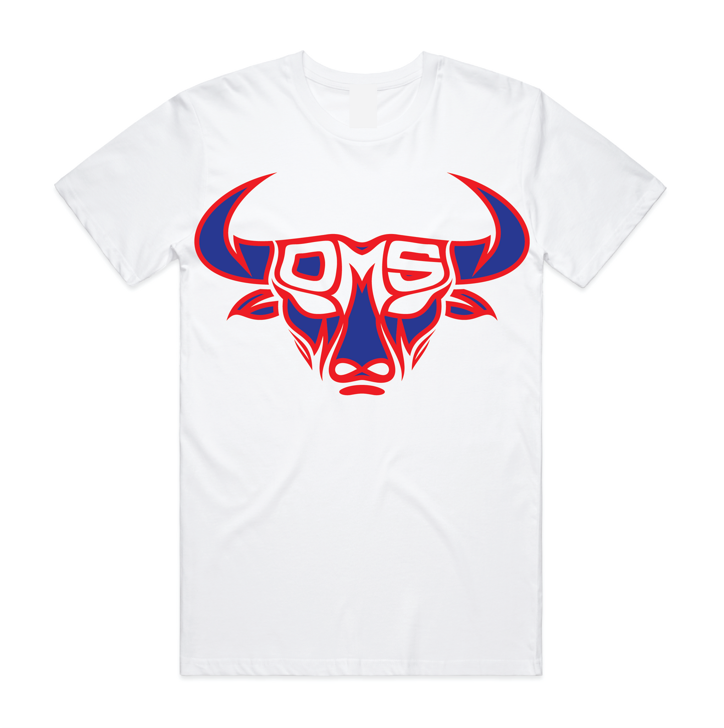 Old Man Strength Standard Range - Blue and Red T-Shirt