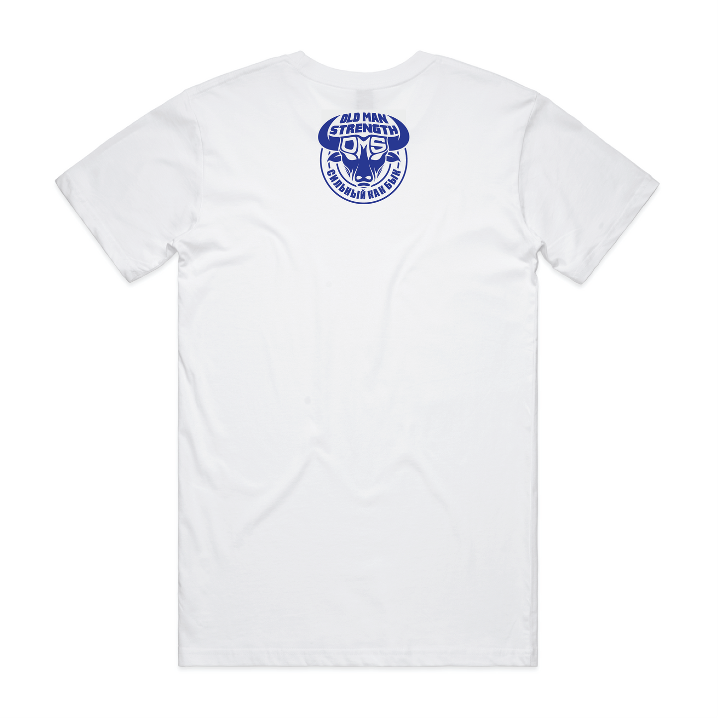 Old Man Strength Standard Range - Blue and Red T-Shirt