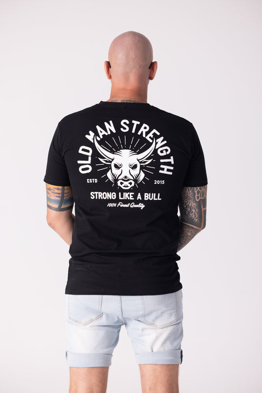 Old Man Strength Original Range  - Crazy Bull T-Shirt