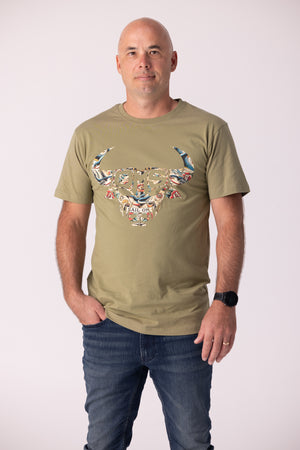 Old Man Strength Original Range - Sailor Army Green T-Shirt