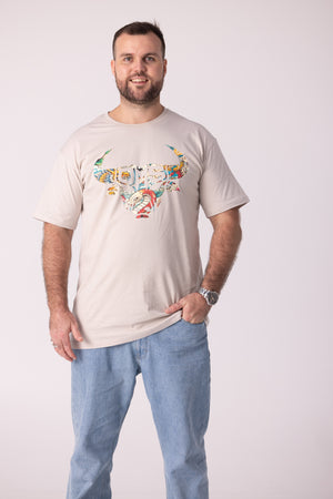 Old Man Strength Original Range - Japanese Bone T-Shirt