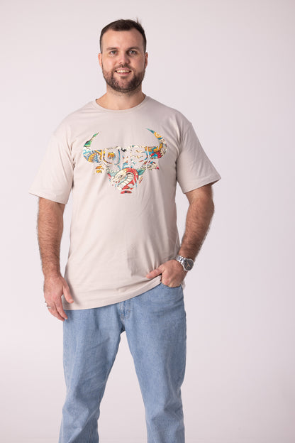 Old Man Strength Original Range - Japanese Bone T-Shirt