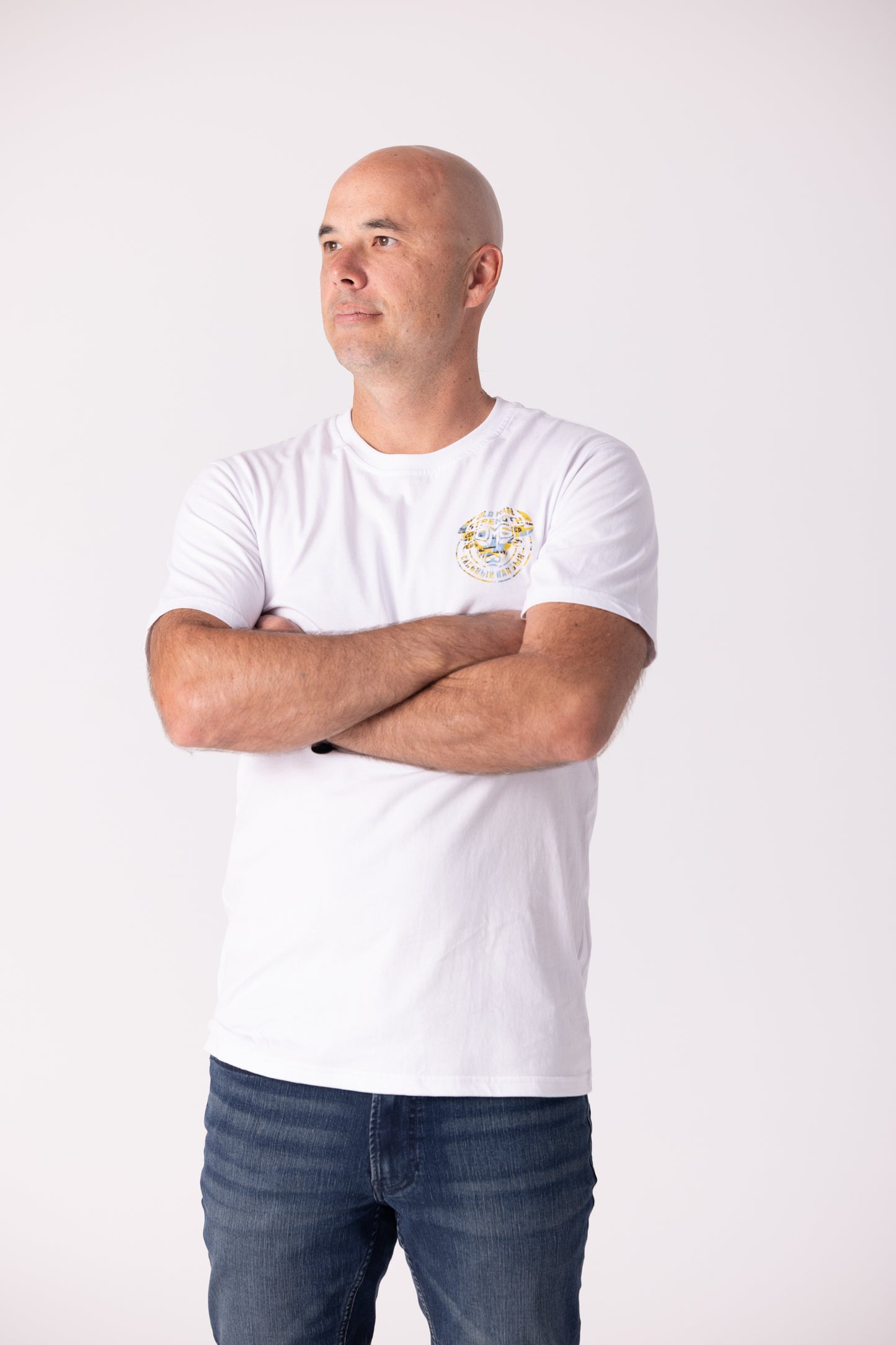 Old Man Strength Original Range - Zed Graff White T-shirt
