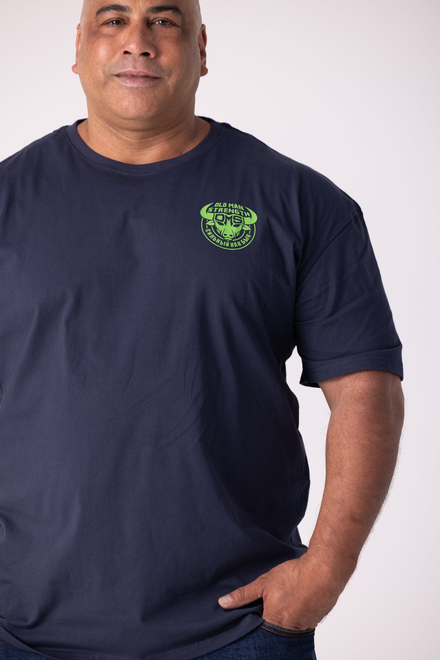 Old Man Strength Original Range  - Dominating Navy T-Shirt