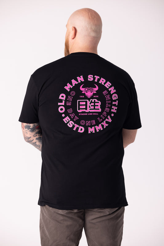Old Man Strength Original Range  - Hanlon Black T-Shirt