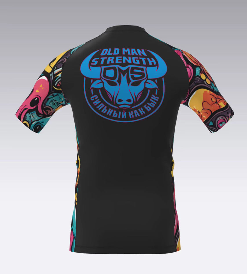 Old Man Strength Rash Guard - The Squid