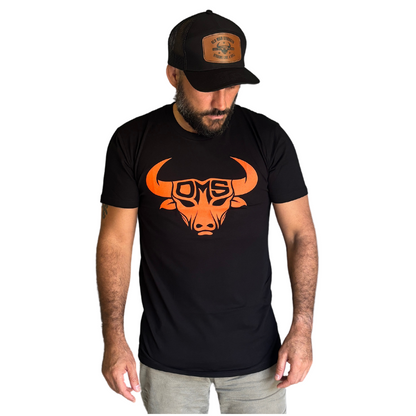 Old Man Strength Standard Range  - Orange Bull T-Shirt
