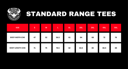 Old Man Strength Standard Range  - Orange Bull T-Shirt