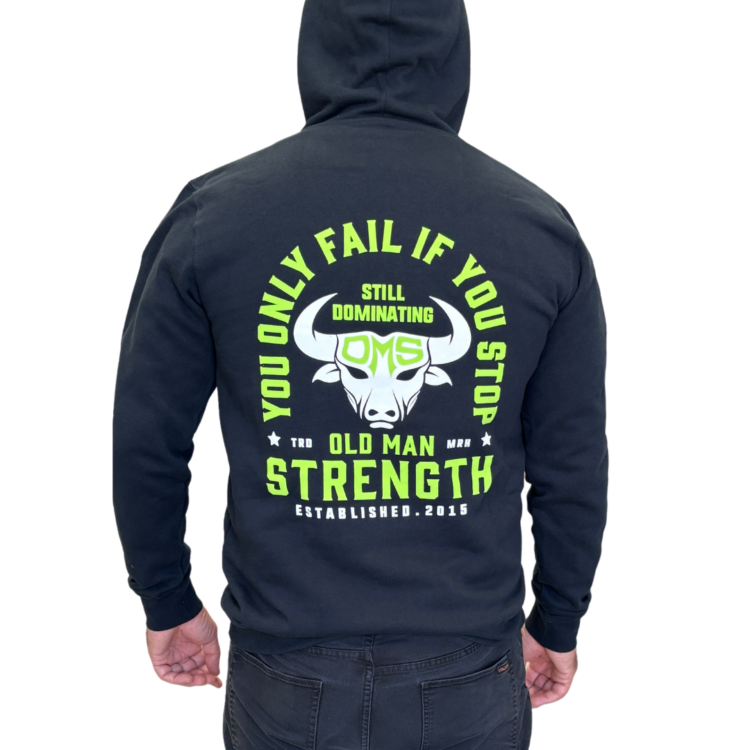 Old Man Strength Original Range Hoodie - Dominating