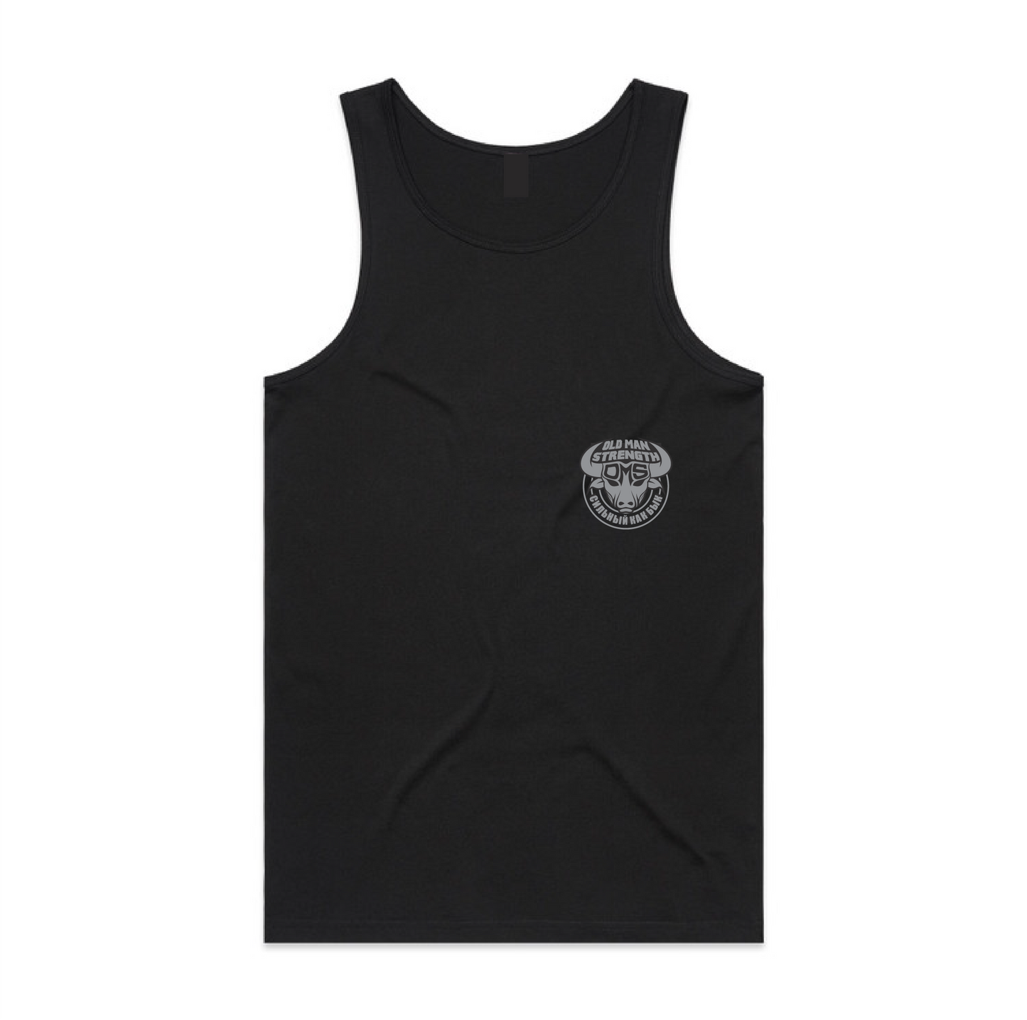 Old Man Strength Original Range Singlet - Gunmetal