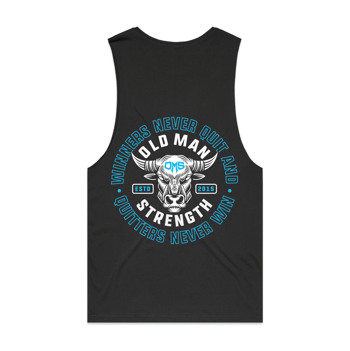 Old Man Strength Original Range Muscle Tank Top - Never Quit