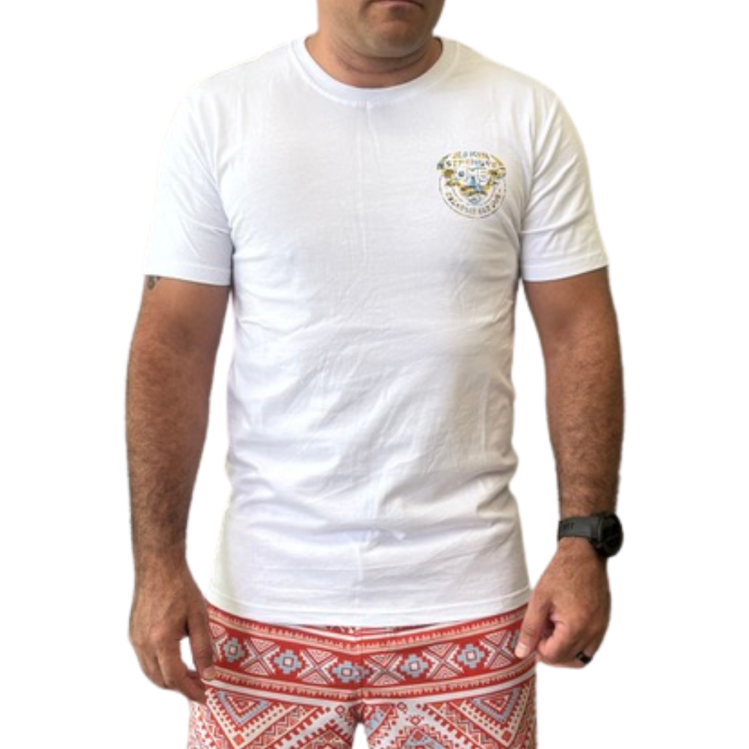 Old Man Strength Original Range - Zed Graff White T-shirt