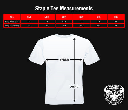 Old Man Strength T-shirt - Bones
